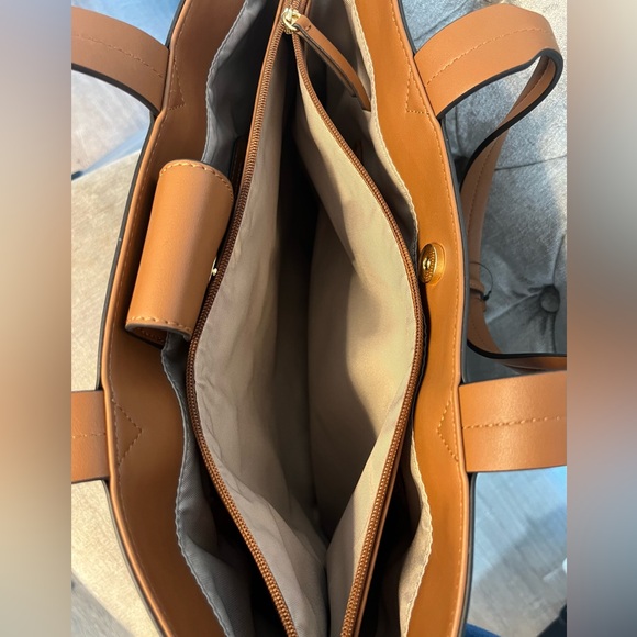Nine West Sutton Place Tote in Caramel - NWT - Picture 7 of 13
